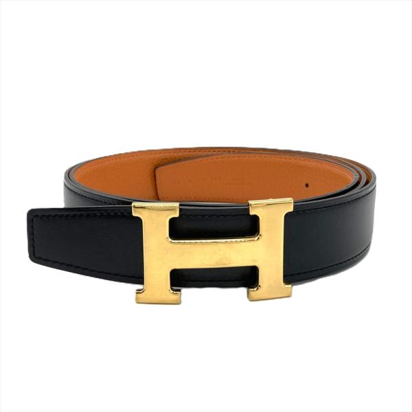 HERMES エルメス コンスタンス H ベルト レザー B刻印 ブラック