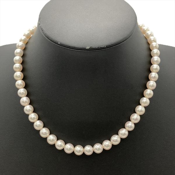 タサキ TASAKI パール 7.5mm-8.0mm ネックレス シルバー 真珠