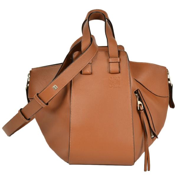 ⭐️極美品⭐️LOEWEロエベカーフハンモックスモール未使用級人気バッグブラウン LOEWE（ロエベ） ハンモック スモール ハンドバッグ レザー 387.30.S35