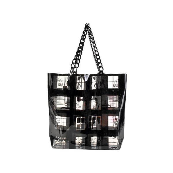 CHANEL シャネル ココマーク ウィンドウズライン チェーントート