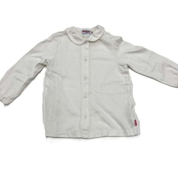 ■お問い合わせ番号：IT8ZZ0D7MJZC■商品名：ミキハウス MIKI HOUSE■生産国：中国■カラー：ホワイト■素材：コットン100%■サイズ：表記サイズ：90着丈：約 35.5cm肩幅：約 23cm身幅：約 28cm袖丈：約 29...