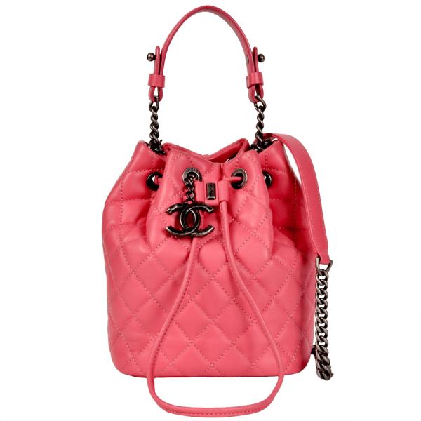 CHANEL（シャネル） マトラッセ ショルダーバッグ ラムスキン ピンク