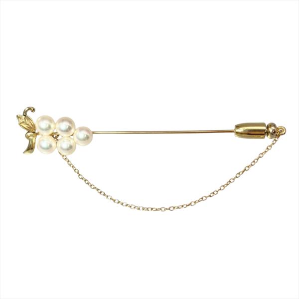 MIKIMOTO（ミキモト） パール 約5.8mm ピン ブローチ K14YG 4.6g