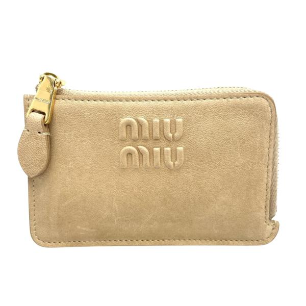 miu miu（ミュウミュウ） ナッパレザー エンベロープ カードケース
