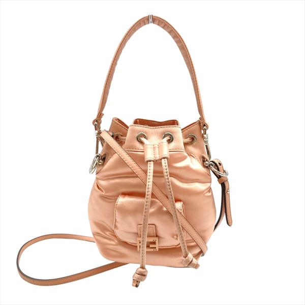 フェンディ FENDI ミニモントレゾール 8BS010 ピンク エンボスレザー レディース ショルダーバッグ FENDI（フェンディ） 並行輸入 ショルダーバッグ モン トレゾール