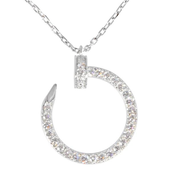 Cartier ジュスト アンクル ネックレス　ホワイトゴールド JUSTE UN CLOU カルティエ Cartier ジュスト アン クル ネックレス