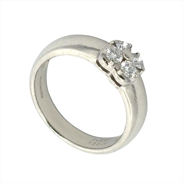 MIKIMOTO（ミキモト） フラワー モチーフ リング 指輪 ダイヤモンド