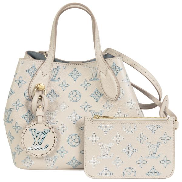 LOUIS VUITTON ベージュ ショルダーバッグ　マヒナ　ブロッサム　IC LOUIS VUITTON - LOUIS VUITTON ベージュ ショルダーバッグ マヒナ
