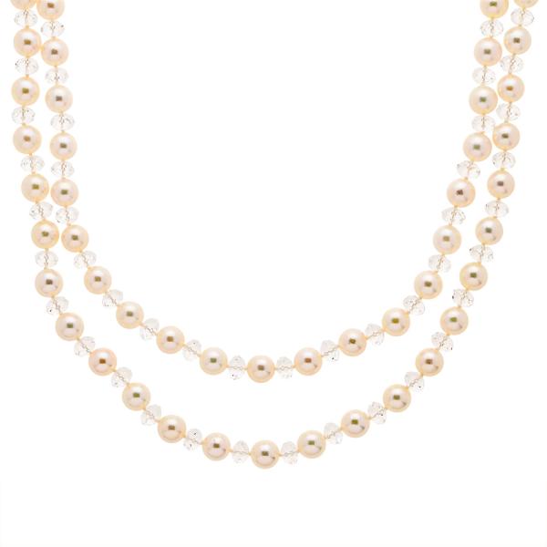 タサキ TASAKI ヴァリエ ロング ネックレス シルバー 79.7g パール 7