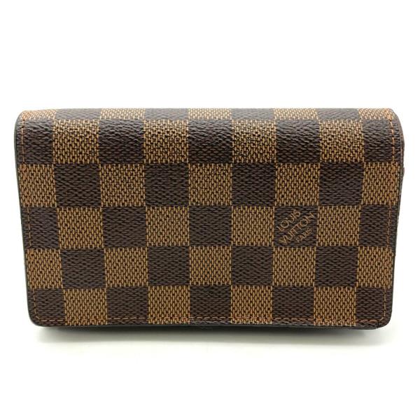 【美品】ルイヴィトン ポルトフォイユ トレゾール ダミエ 折り財布 CA0025 LOUIS VUITTON（ルイ・ヴィトン） ポルトフォイユトレゾール 二つ折り