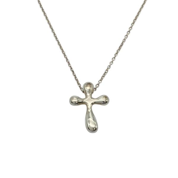 TIFFANY＆Co ティファニー エルサペレッティ スモールクロス 鑑定済み Elsa Peretti ティファニー Tiffany&Co. スモール クロス ネックレス