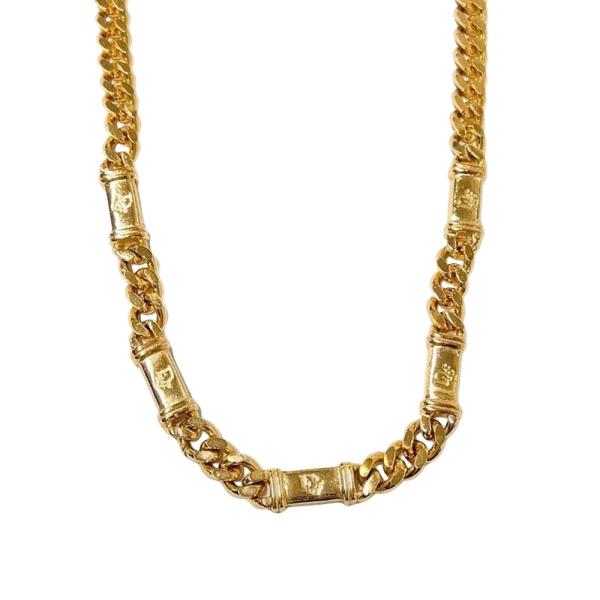 クリスチャンディオール Christian Dior 喜平 チェーン ネックレス GPg