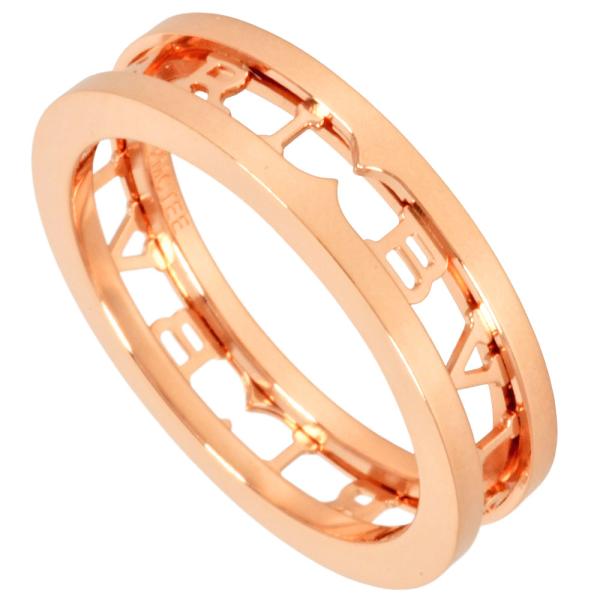 BVLGARI ブルガリ ビーゼロワン オープンワーク リング 指輪 #60 K18PG  