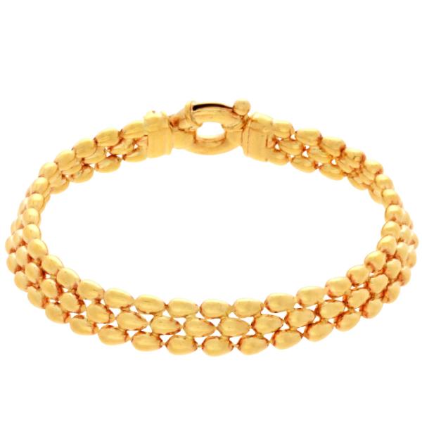 UNOAERRE ウノアエレ チェーン デザイン ブレスレット K18YG 20.8g