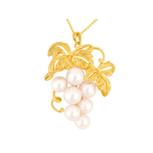 あこや真珠　ぶどう　房状　ネックレストップ ミキモト MIKIMOTO アコヤ真珠 ペンダントトップ ぶどう
