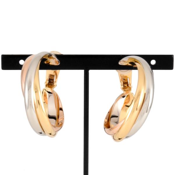 カルティエ　トリニティ イヤリング Cartier（カルティエ） トリニティ イヤリング K18YG 34.9g K18WG
