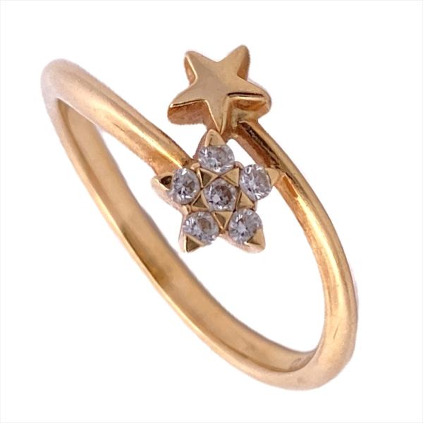 スタージュエリー STAR JEWELRY ツインスター スパイラル リング 指輪