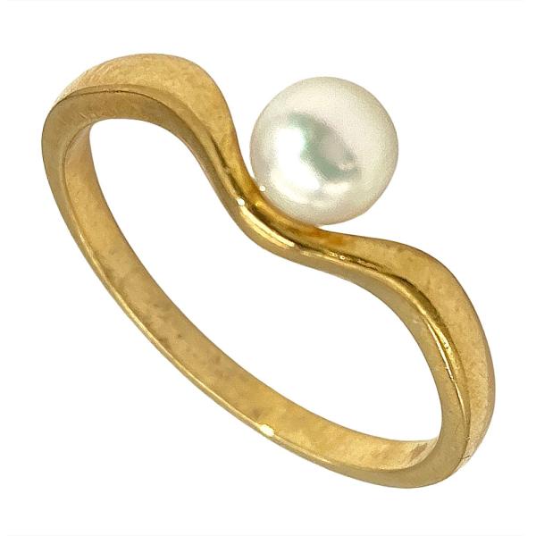 MIKIMOTO（ミキモト） ベビーパール 約4.5mm リング 指輪 約11号 K18YG