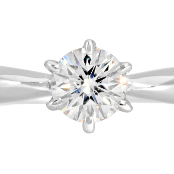 美品 MIKIMOTO ミキモトPT950 リング 約6号 ダイヤモンド MIKIMOTO（ミキモト） ソリティア リング 指輪 ダイヤモンド 0.33ct 約