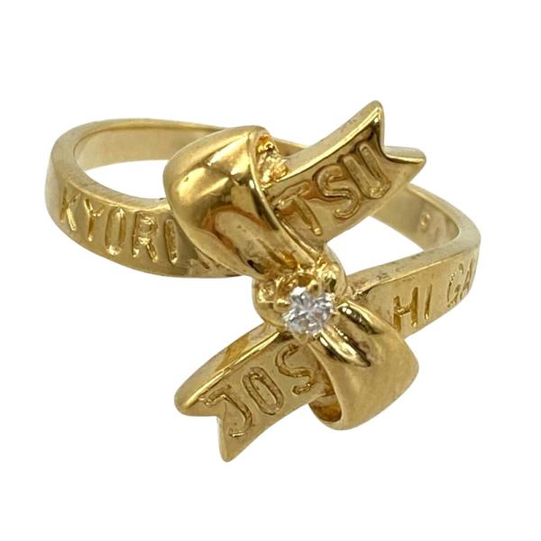 MIKIMOTO（ミキモト） リボン モチーフ カレッジ リング 指輪