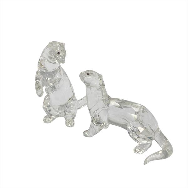 SWAROVSKI（スワロフスキー） 獺 2匹セット オブジェ 置物 5385060