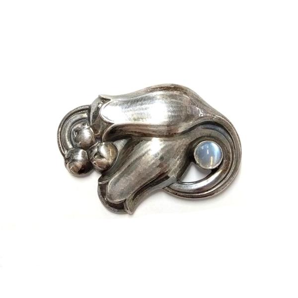  　ジョージジェンセン　100B　ブローチ　ムーンストーン ジョージジェンセン Georg Jensen 100B ブローチ ムーンストーン SV925