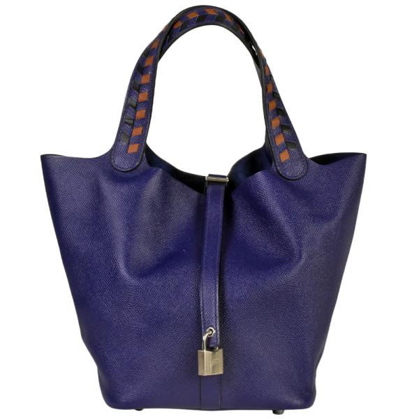 HERMES（エルメス） ピコタンロック 22 トレサージュ MM ブルー
