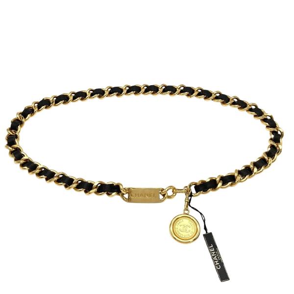 CHANEL（シャネル） ココメダル プレート チェーン ベルト メタル 84cm