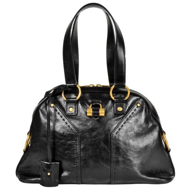 サンローラン SAINT LAURENT ハンドバッグ レザー 156464 ブラック