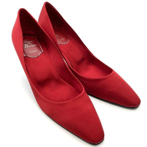 ロジェヴィヴィエ Roger vivier ラインストーン ヒール パンプス