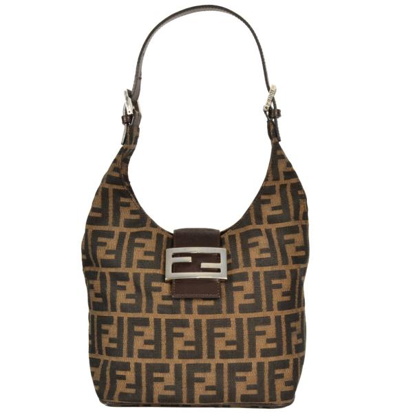 FENDI フェンディ ズッカ柄 ワンショルダーバッグ キャンバス イタリア製 FENDI（フェンディ） ズッカ ショルダーバッグ キャンバス レザー