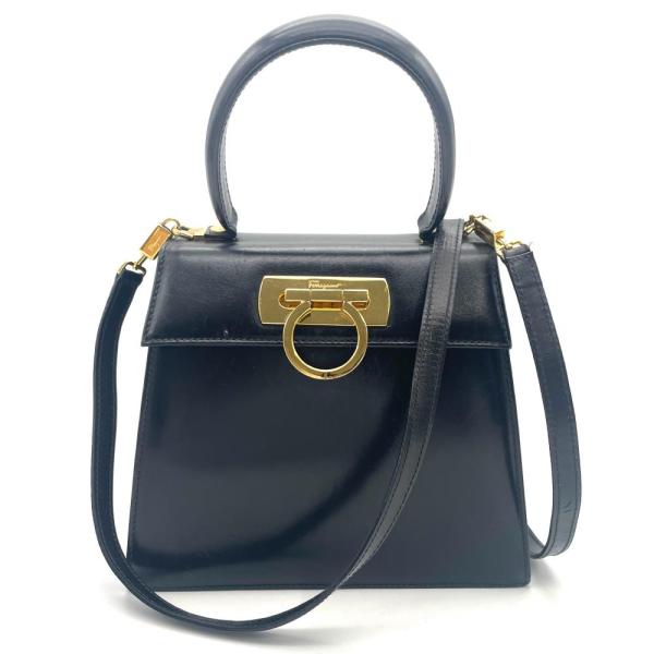 ✨希少・未使用保管品✨フェラガモ ミニ エイミー 花柄 ハンドバッグ ガンチーニ フェラガモ Ferragamo ガンチーニ ミニ ハンドバッグ 2WAY レザー