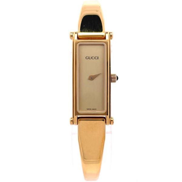 GUCCI（グッチ） GUCCI 1500L 腕時計 クォーツ ゴールド文字盤 電池