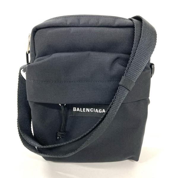 BALENCIAGA バレンシアガ ナイロン ショルダーバッグ メンズ ブラック BALENCIAGA（バレンシアガ） ショルダーバッグ 845593 ブラック クロス