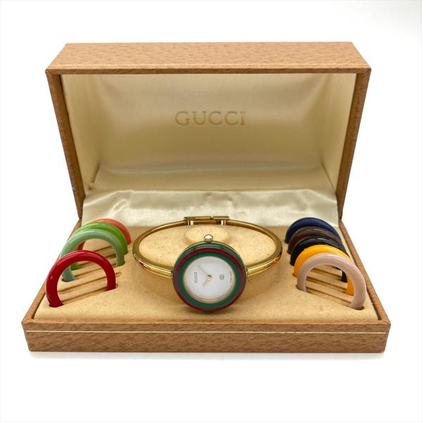 GUCCI グッチ チェンジベゼル 1100L レディース GUCCI（グッチ） GUCCI 1100-L チェンジベゼル 腕時計 クォーツ