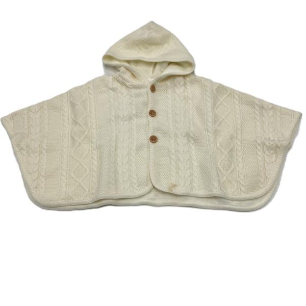 ■お問い合わせ番号：ITIENFY8HSN4■商品名：ミキハウス MIKI HOUSE■生産国：日本■カラー：ホワイト■素材：アクリル60%/ウール40%裏地：綿100%■サイズ：表記サイズ：60-90着丈：約 32cm身幅：約 72cm■...