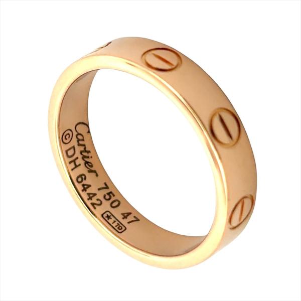 LOVE（Cartier） カルティエ Cartier ミニ ラブ リング 指輪 #47 K18PG