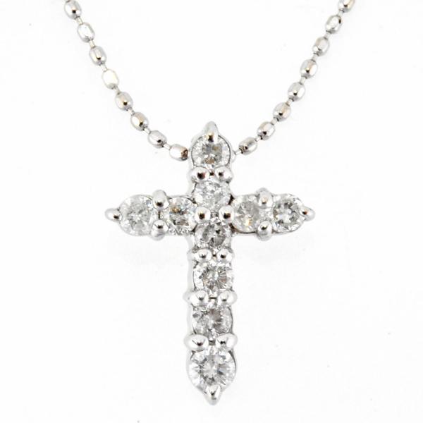 ツツミ TSUTSUMI クロスペンダント ネックレス ダイヤモンド 0.30ct