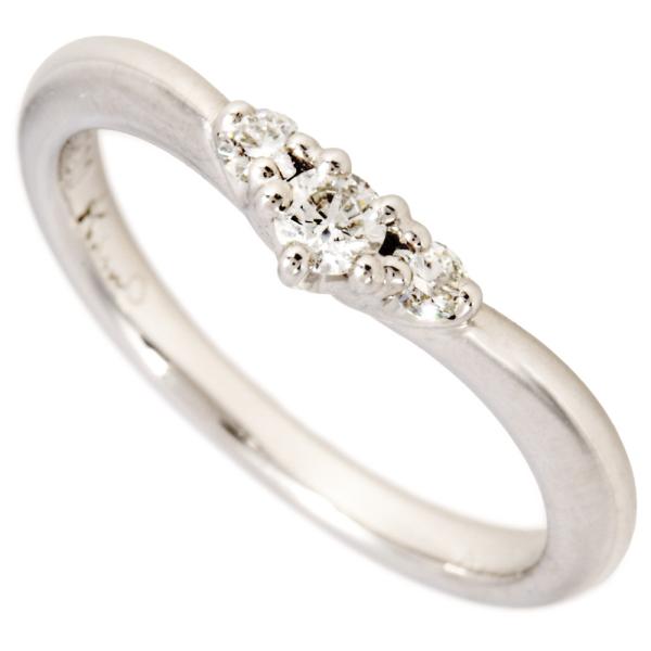 ケイウノ K.UNO リング 指輪 ダイヤモンド 0.12ct 約6号 Pt900 2.9g