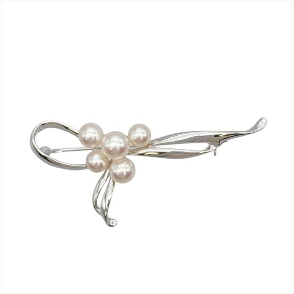 MIKIMOTO（ミキモト） パール 5.0-6.0mm ブローチ シルバー 4.4g 真珠