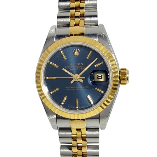 デイトジャスト ロレックス ROLEX 69173 W番 腕時計 ブルー文字盤 SS
