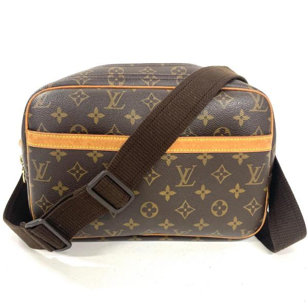 ルイヴィトン LOUIS VUITTON リポーターPM ショルダーバッグ モノグラム キャンバス M45254 ブラウン ゴールド金具 SP1010