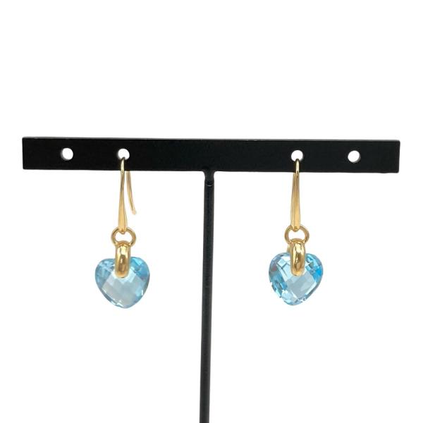 スタージュエリー STAR JEWELRY ハート フック ピアス K18YG 4.1g