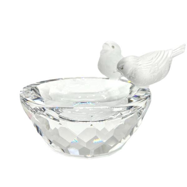 SWAROVSKI - 【専用】スワロフスキー 2007年 廃盤品 置物 小鳥の水盤 010029 SWAROVSKI スワロフスキー 小鳥の水盤 2007年廃盤品 オブジェ
