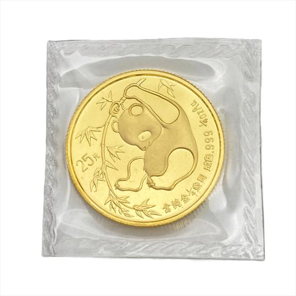 パンダ金貨 25元 1985年 純金 7.7g 1/4oz 金貨 ゴールド K24 中国