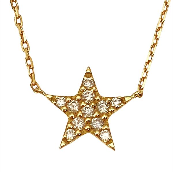 agete（アガット） スターモチーフ ネックレス ダイヤモンド 0.07ct