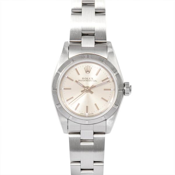 ROLEX ロレックス オイスター パーペチュアル 76030 腕時計
 ステンレススチール ブラック 自動巻き レディース【中古】 中古)ROLEX ロレックス オイスターパーペチュアル 76030 ブラック A番