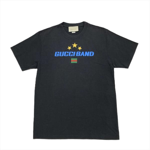 グッチ GUCCI ブレード ロゴ 半袖Ｔシャツ コットン ブラック メンズ コットンジャージー プリント Tシャツブラック | GUCCI公式