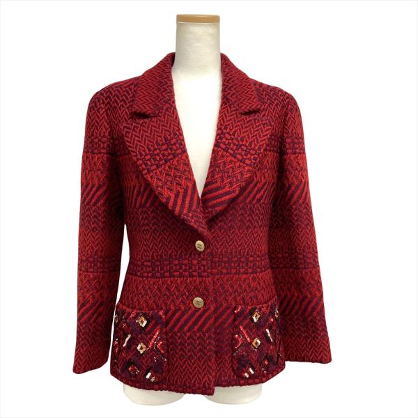 CHANEL（シャネル） ツイード テーラードジャケット ウール シルク