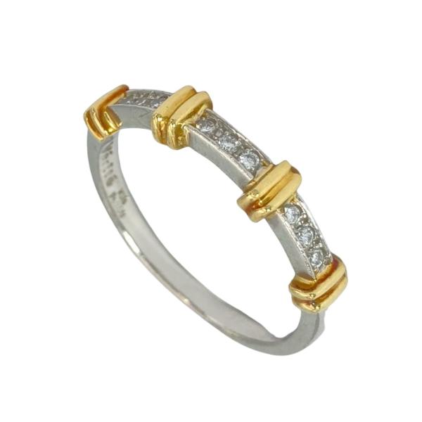 ベリテ VERITE リング 指輪 ダイヤモンド 0.09ct 約14号 K18YG 3.7g